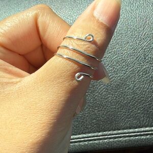 Elegant Silver Wrap Ring